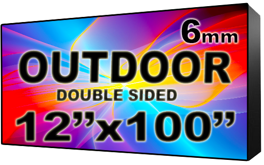 Digital HOA Community & Association Sign - LED signs for HOA Community & Association Sign - Double Sided -12" x 100" - 5 Year Warranty
