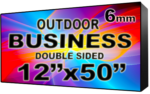 Digital Business LED Sign - LED signs for business - Double Sided - 12" x 50"- 5 Year Warranty