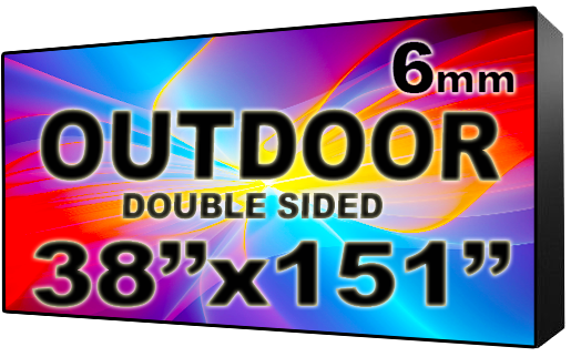 Digital HOA Community & Association Sign - LED signs for HOA Community & Association Sign - Double Sided -38" x 151" - 5 Year Warranty