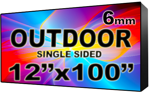 Digital HOA Community & Association Sign - LED signs for HOA Community & Association - Single Sided - 12" x 100" - 5 Year Warranty