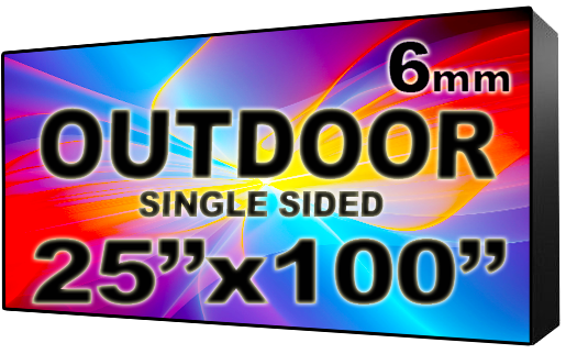 Digital HOA Community & Association Sign - LED signs for HOA Community & Association - Single Sided - 25" x 100" - 5 Year Warranty