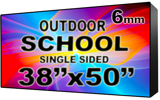 Digital School sign - LED School signs- Single Sided -38" x 50" - 5 Year Warranty