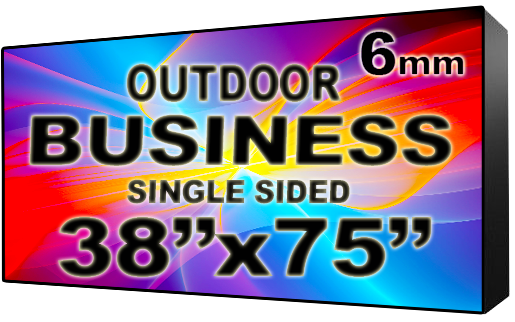 Digital Business Sign - LED signs for business - Single Sided -38" x 75" - 5 Year Warranty