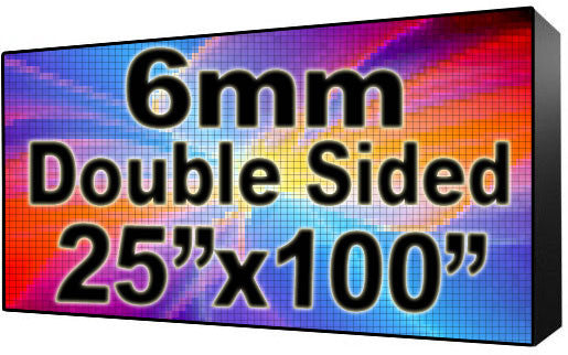 Digital HOA Community & Association Sign - LED signs for HOA Community & Association Sign - Double Sided -25" x 100" - 5 Year Warranty