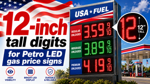 12" LED Gas Price Sign