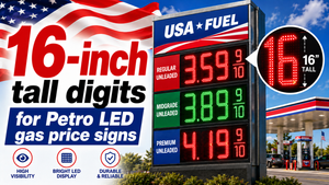 16" LED Gas Price Sign
