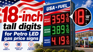 18" LED Gas Price Sign