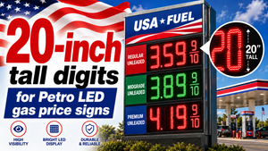 20" LED Gas Price Sign