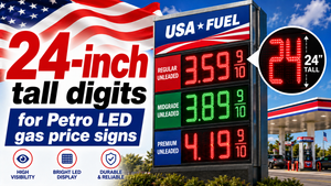 24" LED Gas Price Sign