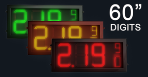 60" Truck Stop LED gas price signs