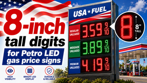 8" LED Gas Price Sign