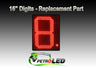 16" LED gas price sign part - Red, LED replacement PCB board "8."