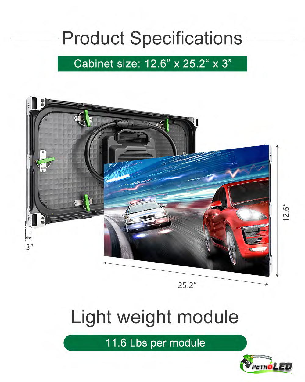 Module Size + Weight