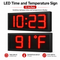 LED Time & Temp Signs