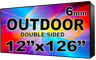 Digital HOA Community & Association Sign - LED signs for HOA Community & Association Sign - Double Sided -12" x 126"- 5 Year Warranty