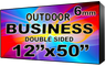 Digital Business LED Sign - LED signs for business - Double Sided - 12" x 50"- 5 Year Warranty