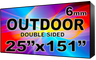 Digital HOA Community & Association Sign - LED signs for HOA Community & Association Sign - Double Sided -25" x 151" - 5 Year Warranty