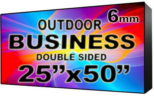 Digital Business LED Sign - LED signs for business - Double Sided -25" x 50"- 5 Year Warranty
