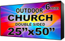 Digital Church sign - LED Church signs- Double Sided -25" x 50"- 5 Year Warranty