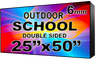 Digital School sign - LED School signs- Double Sided -25" x 50"- 5 Year Warranty