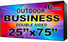 Digital Business LED Sign - LED signs for business - Double Sided -25" x 75" - 5 Year Warranty