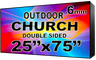 Digital Church sign - LED Church signs- Double Sided -25" x 75" - 5 Year Warranty