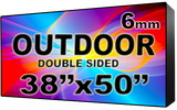 Outdoor Full Color LED Programmable Sign - Front Access - Double Sided - 6mm- 38" x 50" - 5 Year Warranty