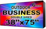 Digital Business LED Sign - LED signs for business - Double Sided -38" x 75" - 5 Year Warranty
