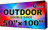 Outdoor Full Color LED Programmable Sign - Front Access - Double Sided - 6mm- 50" x 100" - 5 Year Warranty
