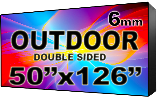Digital HOA Community & Association Sign - LED signs for HOA Community & Association Sign - Double Sided -50" x 126" - 5 Year Warranty