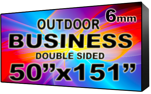 Digital Business LED Sign - LED signs for business - Double Sided -50" x 151" - 5 Year Warranty