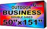 Digital Business LED Sign - LED signs for business - Double Sided -50" x 151" - 5 Year Warranty