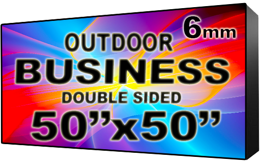 Digital Business LED Sign - LED signs for business - Double Sided -50" x 50" - 5 Year Warranty