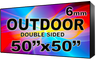 Digital HOA Community & Association Sign - LED signs for HOA Community & Association Sign - Double Sided -50" x 50" - 5 Year Warranty