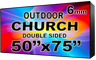 Digital Church sign - LED Church signs- Double Sided -50" x 75" - 5 Year Warranty