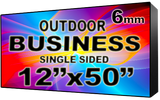 Digital Business Sign - LED signs for business - Single Sided - 12" x 50"- 5 Year Warranty