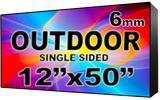Outdoor Full Color LED Programmable Sign - Front Access - Single Sided - 6mm- 12" x 50" - 5 Year Warranty