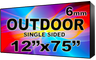 Outdoor Full Color LED Programmable Sign - Front Access - Single Sided - 6mm- 12" x 75" - 5 Year Warranty