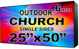 Digital Church sign - LED Church signs- Single Sided -25" x 50"- 5 Year Warranty