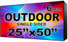 Outdoor Full Color LED Programmable Sign - Front Access - Single Sided - 6mm- 25" x 50" - 5 Year Warranty