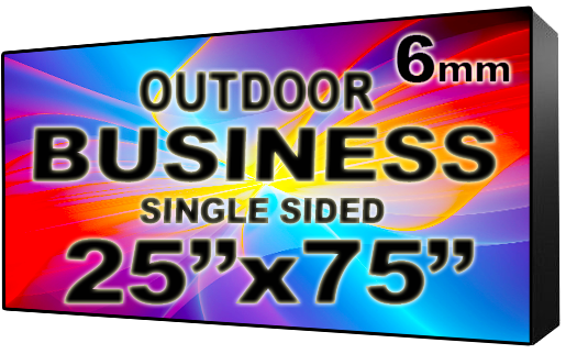 Digital Business Sign - LED signs for business - Single Sided -25" x 75" - 5 Year Warranty