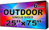 Outdoor Full Color LED Programmable Sign - Front Access - Single Sided - 6mm- 25" x 75" - 5 Year Warranty