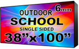 Digital School sign - LED School signs- Single Sided -38" x 100" - 5 Year Warranty