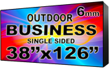 Digital Business Sign - LED signs for business - Single Sided -38" x 126" - 5 Year Warranty