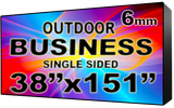 Digital Business Sign - LED signs for business - Single Sided -38" x 151" - 5 Year Warranty