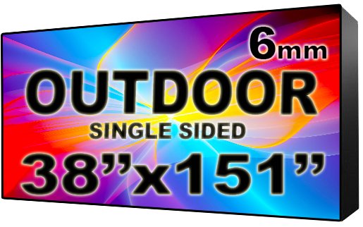 Digital HOA Community & Association Sign - LED signs for HOA Community & Association - Single Sided - 38" x 151" - 5 Year Warranty