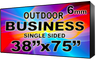 Digital Business Sign - LED signs for business - Single Sided -38" x 75" - 5 Year Warranty