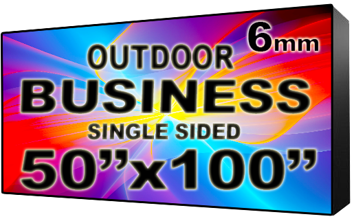Digital Business Sign - LED signs for business - Single Sided -50" x 100" - 5 Year Warranty