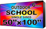 Digital School sign - LED School signs- Single Sided -50" x 100" - 5 Year Warranty