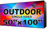 Outdoor Full Color LED Programmable Sign - Front Access - Single Sided - 6mm- 50" x 100" - 5 Year Warranty